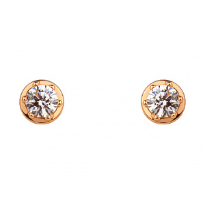 Золоті сережки з фіанітом (цирконієм куб.) (01-200819351) фотографія