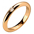Золотое обручальное кольцо  с бриллиантом 01-200872551 фотография 1