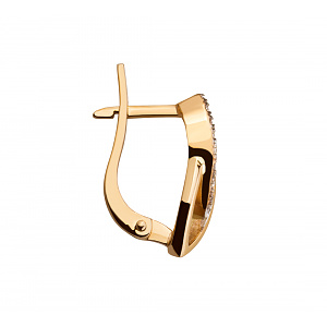 Золотые серьги с циркониями (8с-170) фотография