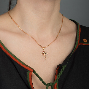 Золотой крестик  (1б_п-249) фотография