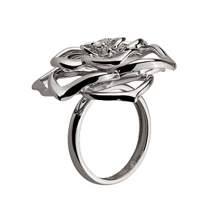 Золотое кольцо с бриллиантом (2б_к-130) фотография