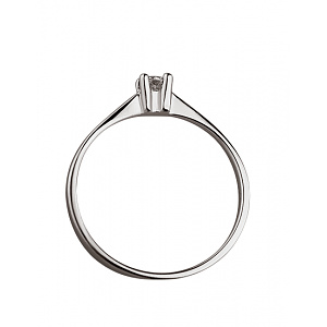 Золотое кольцо с бриллиантом (01-200388252) фотография