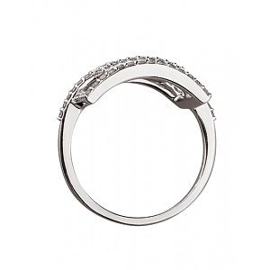 Золотое кольцо с бриллиантами (01-200452952) фотография