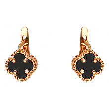 Золоті сережки з цирконієм куб. (01-200616852)