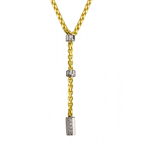 Золотое  колье с бриллиантами (01-200805852) фотография