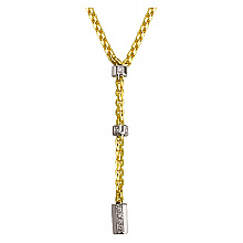 Золотое  колье с бриллиантами (01-200805852)