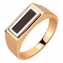 Золота каблучка з фіанітом (цирконієм куб.) (01-200816052)