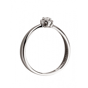 Золота каблучка з діамантом (01-200858152) фотографія