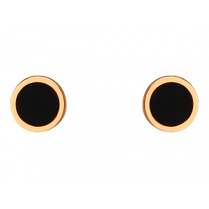 Золоті сережки з емаль (01-200867852) фотографія