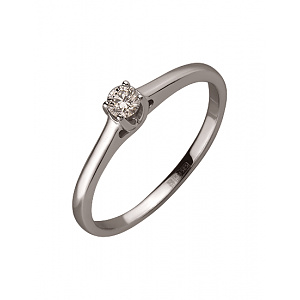 Золота каблучка з діамантом (01-200209453) фотографія