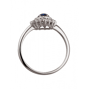 Золота каблучка з цирконієм куб. (01-200258053) фотографія