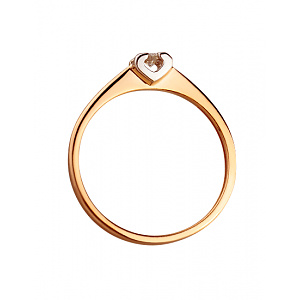 Золотое кольцо с бриллиантом (01-200413853) фотография