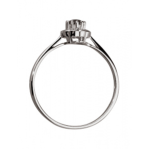 Золота каблучка з діамантами  та  корундом (01-200452953) фотографія