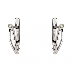 Золотые серьги с бриллиантами (01-200489253) фотография