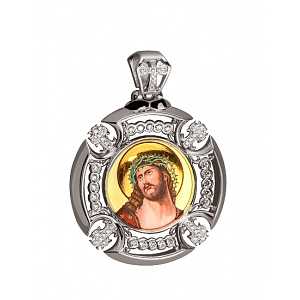 Золотой кулон с бриллиантами (01-200512253) фотография