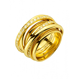 Золотое кольцо с бриллиантами (01-200539553) фотография