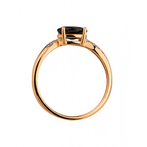 Золотое кольцо с корундом (01-200602953) фотография