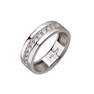 Золотое кольцо с фианитом (цирконием куб.) (01-200783653) фотография