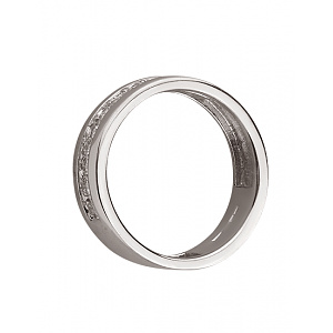 Золотое кольцо с фианитом (цирконием куб.) (01-200783653) фотография