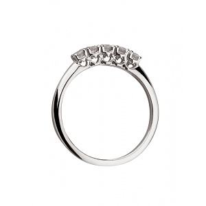 Золота каблучка з діамантами (01-200851653) фотографія