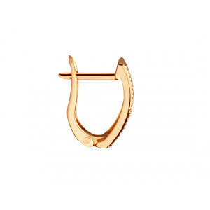 Золоті сережки з фіанітом (цирконієм куб.) (01-200858153) фотографія