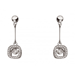 Золоті сережки з фіанітом (цирконієм куб.) (01-200867853) фотографія