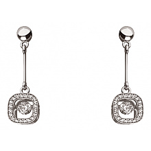 Золоті сережки з фіанітом (цирконієм куб.) (01-200867853)