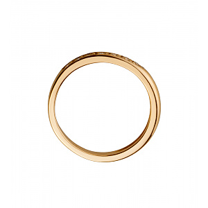 Золота обручка з діамантами (1б_к-302) фотографія