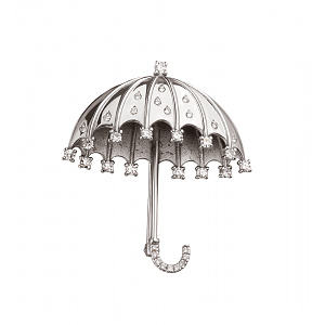 Золотая брошь с бриллиантами (2б_бр-015) фотография