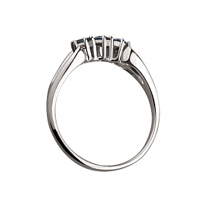 Золота каблучка з корундами (01-18845554) фотографія