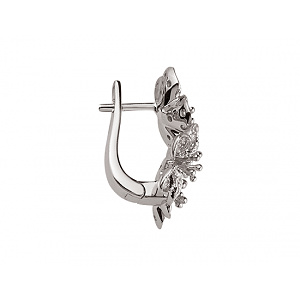 Золоті сережки з діамантами (01-200418454) фотографія