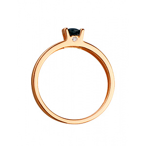 Золотое кольцо с бриллиантами  и  корундом (01-200422754) картинка Золотое кольцо с бриллиантами  и  корундом (01-200422754) фотография