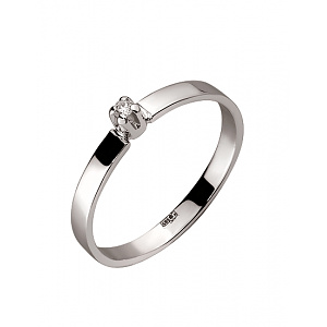 Золота каблучка з діамантом (01-200462054) фотографія