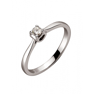 Золотое кольцо с бриллиантом (01-200465954) фотография