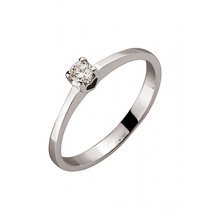 Золота каблучка з діамантом (01-200492254) фотографія