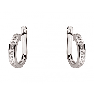 Золоті сережки з діамантами (01-200526554) фотографія