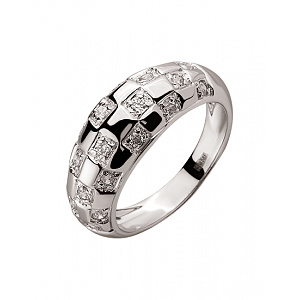 Золота каблучка з цирконієм куб. (01-200547154) фотографія