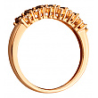 Золота каблучка з діамантами  та  корундами 01-200552654 фотографія 2