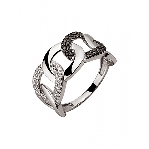 Золотое кольцо с цирконием куб. (01-200559654) фотография