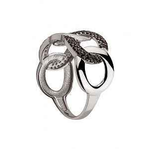 Золотое кольцо с цирконием куб. (01-200559654) фотография