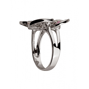 Золотое  кольцо с бриллиантами (01-200569554) фотография