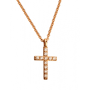 Золоте кольє з діамантами (01-200573454) фотографія