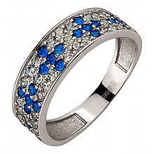 Золота каблучка з цирконієм куб. (01-200590054)