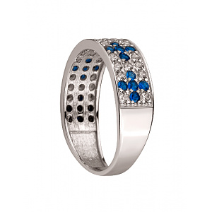 Золота каблучка з цирконієм куб. (01-200590054) фотографія