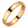 Золотое обручальное кольцо  с бриллиантами 01-200602954 фотография 1