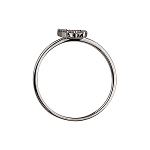 Золота каблучка з діамантами (01-200616854) фотографія