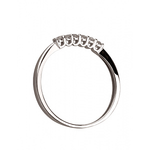 Золота каблучка з діамантами (01-200805854) фотографія