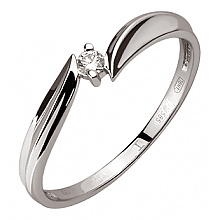 Золота каблучка з діамантом (01-200807554)