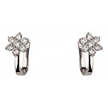 Золоті сережки з фіанітом (цирконієм куб.) (01-200810854)