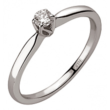 Золотое кольцо с бриллиантом (01-200816054)